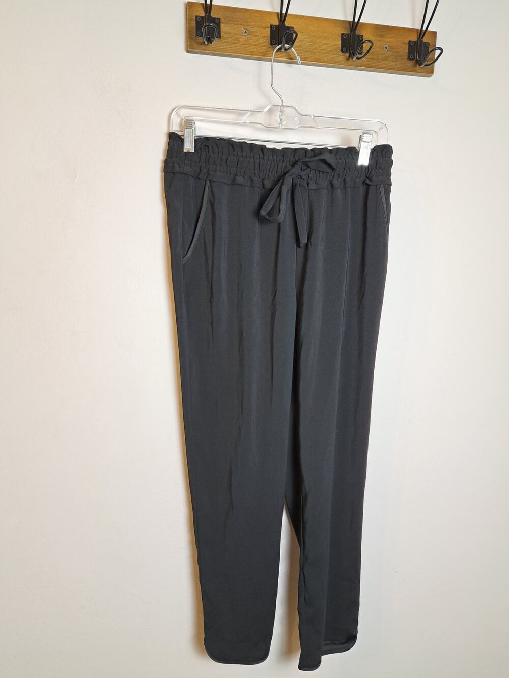 Zara Women's Black Tie Waist TRF Collection Size Small Light Weight Flow